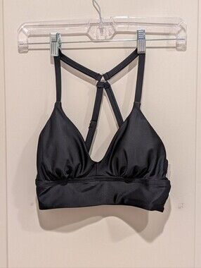 Xersion Black Strappy Bikini Top XS